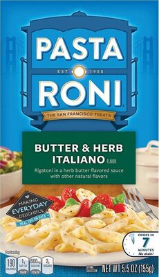 Pasta Roni Butter And Herb Italiano 5.5 Ounce Paper Box