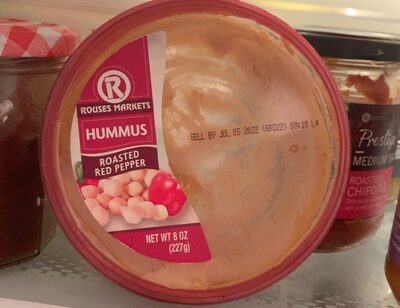 Roasted Red Pepper Hummus, Roasted Red Pepper