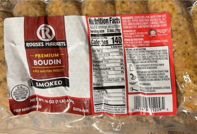 Smoked Premium Boudin, Smoked