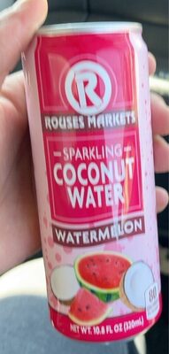 Watermelon Sparkling Coconut Water, Watermelon