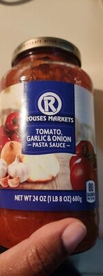 Tomato, Garlic & Onion Pasta Sauce, Tomato, Garlic & Onion