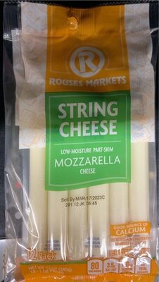 Mozzarella Low-Moisture Part-Skim String Cheese, Mozzarella
