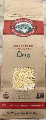 Italian Macaroni Product, Orzo