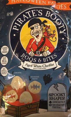 Aged White Cheddar Rice & Corn Puffs Boos & Bites, Aged White Cheddar
