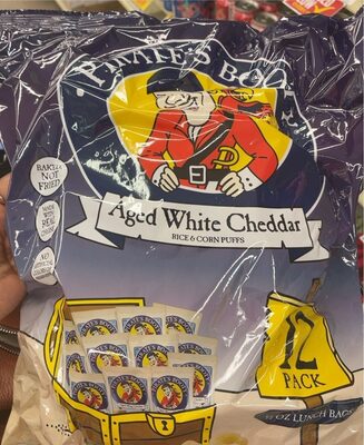 Aged White Cheddar Rice & Corn Puffs, Aged White Cheddar