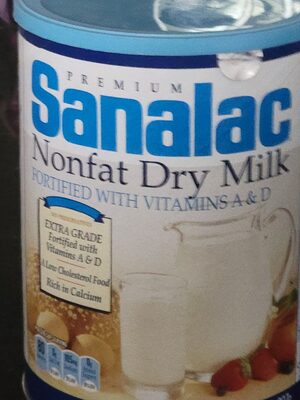 SANALAC Non Fat Dry Milk, 1 qt