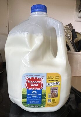 Meadow Gold Milk 2% Reduced Fat Gallon Plastic Jug