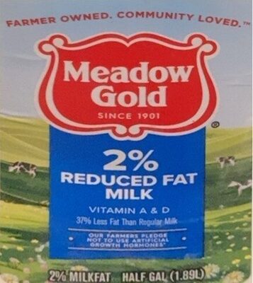 2% Reduced Fat Milk