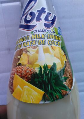 Pineapple Flavor Coconut Milk Drink With Nata De Coco, Pineapple With Nata De Coco