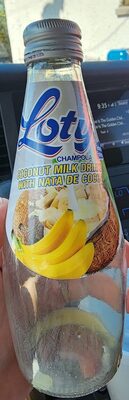 Banana Flavor Coconut Milk Drink With Nata De Coco, Banana