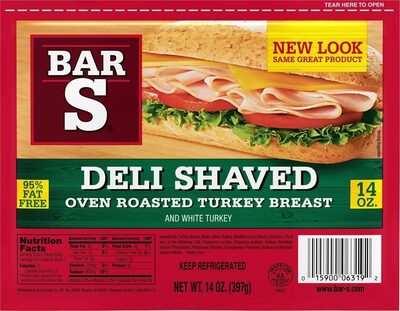 Deli Shaved Turkey Breast And White Turkey