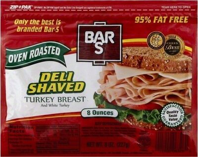 Deli Shaved Turkey Breast And White Turkey