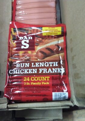 Chicken Bun Length Franks, Chicken