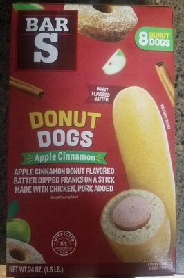Apple Cinnamon Donut Dogs Flavored Batter Dipped Franks On A Stick, Apple Cinnamon