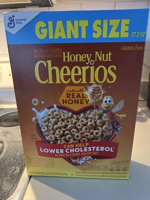 Honey Nut Cheerios Gluten Free Breakfast Cereal Giant Size