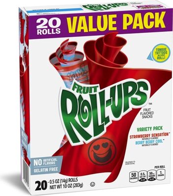 Fruit Roll-Ups Strawberry/Berry Berry Variety Pack 20 Count