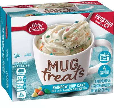 Betty Crocker Rainbow Chip Mug Treats 4 Count