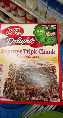 Betty Crocker Delights Supreme Triple Chunk Brownie Mix