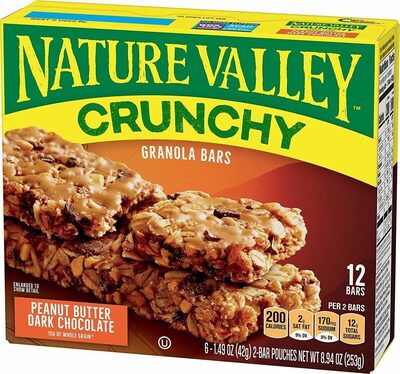 Nature Valley Crunchy Peanut Butter Dark Chocolate Granola Bars 6 Count