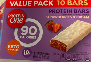 Protein Bars, Strawberries & Cream