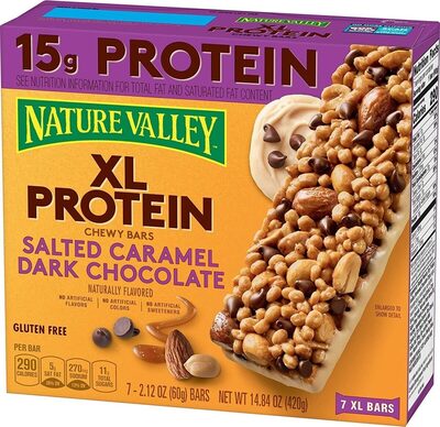 Salted Caramel Dark Chocolate Xl Protein Chewy Bars, Salted Caramel Dark Chocolate
