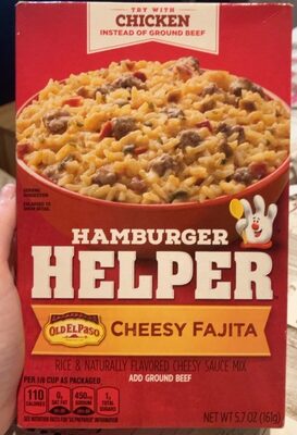 Cheesy Fajita Hamburger Helper