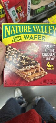 Nature Valley Peanut Butter Chocolate Crispy Creamy Wafer Bar 5 Count