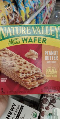 Nature Valley Peanut Butter Crispy Creamy Wafer Bar 5 Count