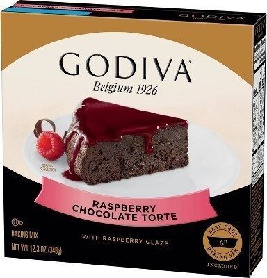Godiva Raspberry Torte Baking Mix with Raspberry Glaze