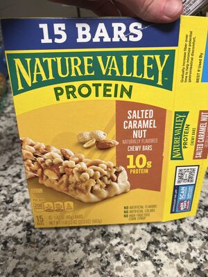 Nature Valley Protein Salted Caramel Nut Chewy Bar 15 Count