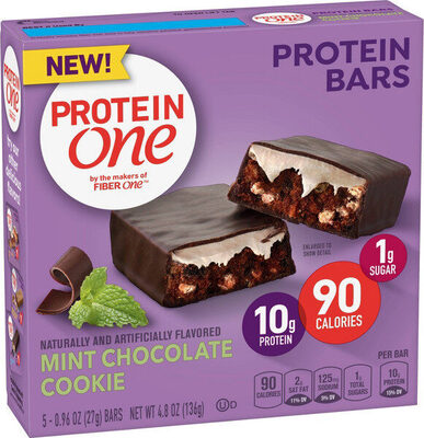Mint Chocolate Cookie Protein Bars, Mint Chocolate Cookie