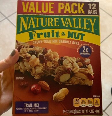 Nature Valley Fruit & Nut Trail Mix Chewy Granola Bars 12 Count