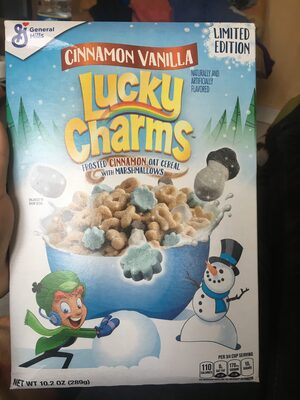 Frosted Cinnamon Vanilla Oat Cereal With Marshmallows, Cinnamon Vanilla