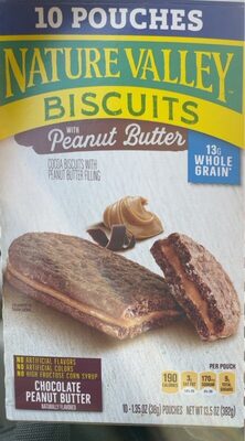 Nature Valley Chocolate Peanut Butter Biscuits 10 Count