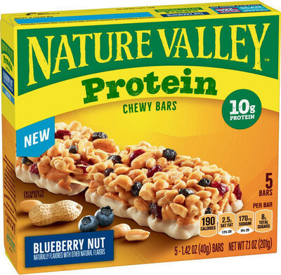 Nature Valley Protein Blueberry Nut Chewy Bars 5 Count