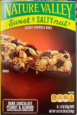 Nature Valley Sweet & Salty Nut Dark Chocolate Peanut & Almond Granola Bars 15 Count