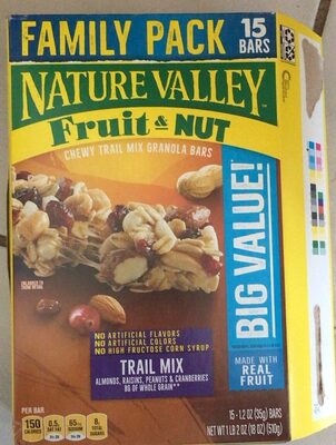 Nature Valley Fruit & Nut Trail Mix Chewy Granola Bars 15 Count