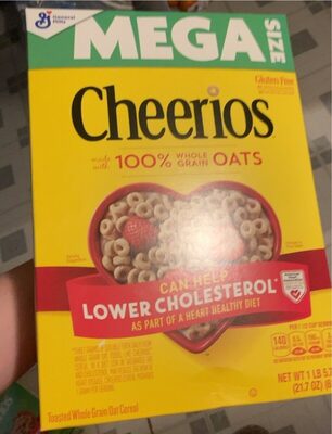 Cheerios Original Gluten Free Breakfast Cereal Mega Size