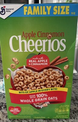 Apple Cinnamon Cheerios Gluten Free Breakfast Cereal Family Size