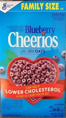 Blueberry Sweetened Whole Grain Oat Cereal, Blueberry