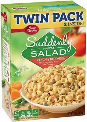 Suddenly Salad Ranch and Bacon Pasta Salad Twin Pack