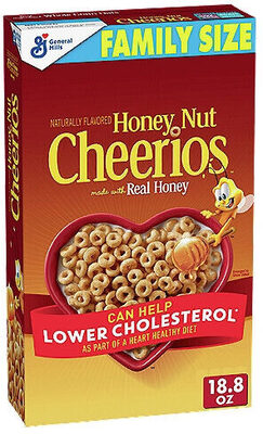 Honey Nut Cheerios Gluten Free Breakfast Cereal Family Size