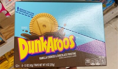 DunkAroos Chocolate Cookies and Double Chocolate Frosting 6 Count