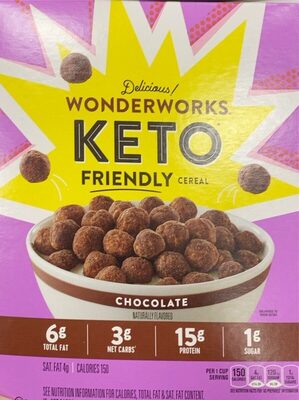 Wonderworks Keto Friendly Chocolate Cereal