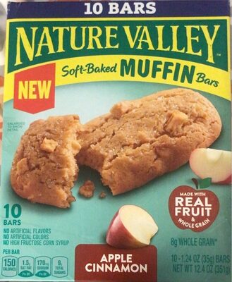 Nature Valley Soft-Baked Apple Cinnamon Muffin Bars 10 Count