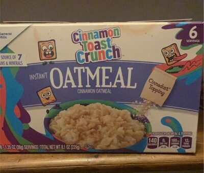 Cinnamon Instant Oatmeal, Cinnamon