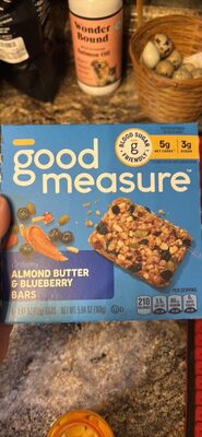 Creamy Almond Butter & Blueberry Bars, Almond Butter; Blueberry