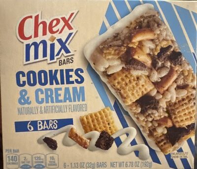Chex Mix Cookies 'n Cream Bars 6 Count