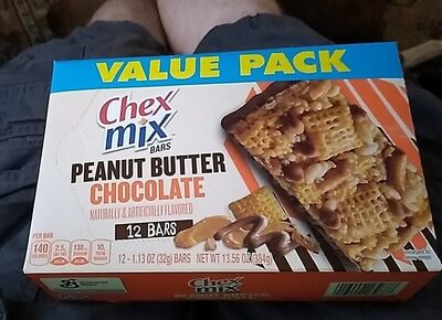 Chex Mix Peanut Butter Chocolate Bars 12 Count