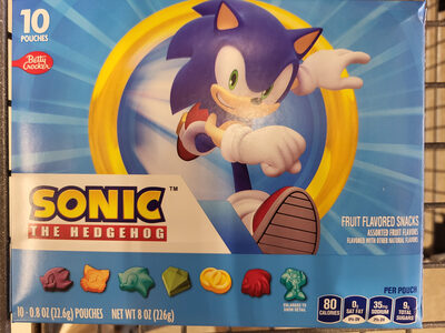 Betty Crocker Sonic the Hedgehog Fruit Snacks 10 Count